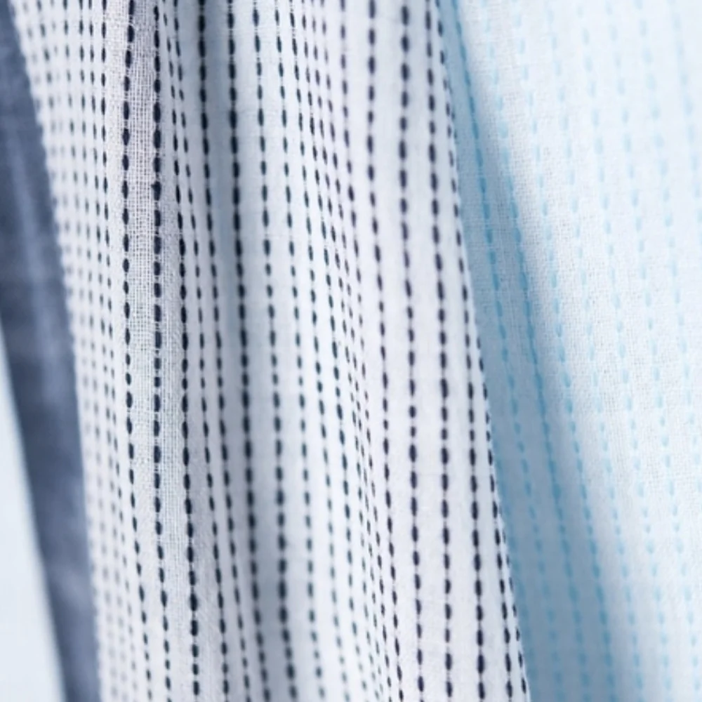 Blue Striped Scarf
